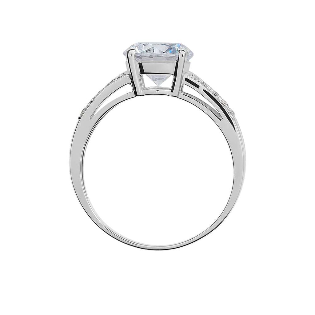 Anello Solitario Claire Oro Bianco Cubic Zirconia - Anelli con Pietre Donna | Stroili