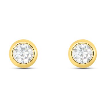 Orecchini Lobo Punto Luce Claire Oro Giallo Cubic Zirconia