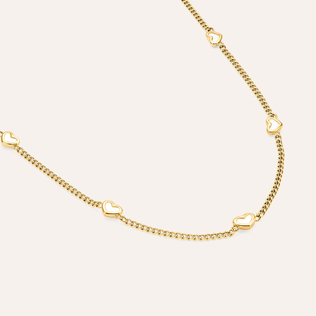 Collana Lady Code Acciaio Dorato Madreperla - Collane Donna | Stroili