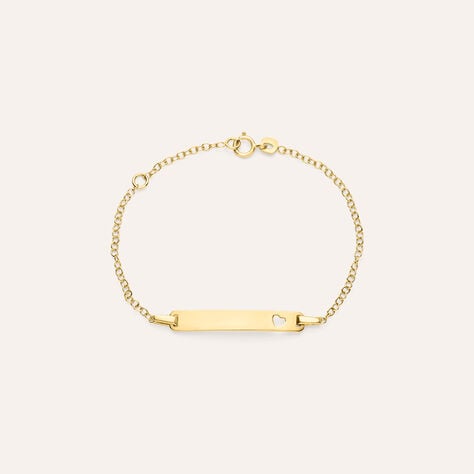 Bracciale Con Targhetta Holy Oro Giallo - Bracciali con Incisione Bambino | Stroili