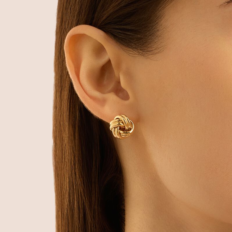 Orecchini Lobo Gold Essence Oro Giallo - Orecchini a Lobo Donna | Stroili