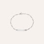 Bracciale Con Targhetta Holy Oro Bianco