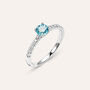 Anello Solitario Diamade Oro Bianco Diamante Lab-Grown