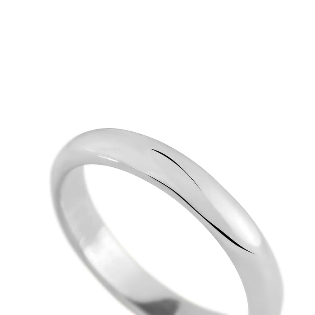 Fede Classica Leggera 4 mm Oro Bianco