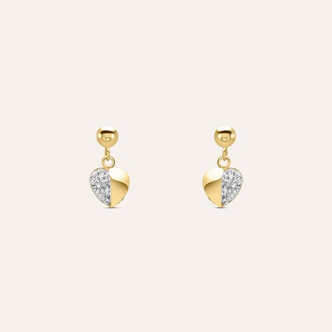 Orecchini Pendenti Crystal Gold Oro Giallo Cristallo - Orecchini Pendenti Donna | Stroili