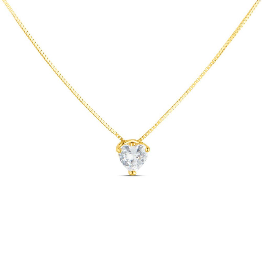 Collana Punto Luce Claire Oro Giallo Cubic Zirconia