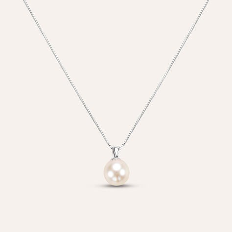 Collana Gabrielle Oro Bianco Perla Akoya - Collane Donna | Stroili