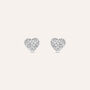 Orecchini Lobo Bon Ton Oro Bianco Cubic Zirconia