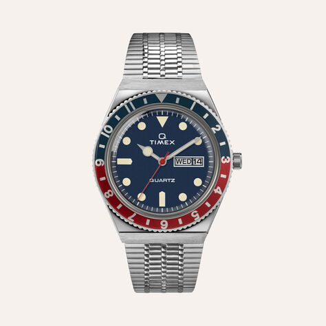 Orologio Al Quarzo Timex Q Diver Tw2t80700 - Orologi a Maglia Milanese Uomo | Stroili