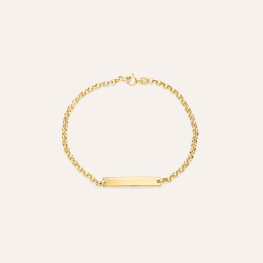 Bracciale Con Targhetta Holy Oro Giallo