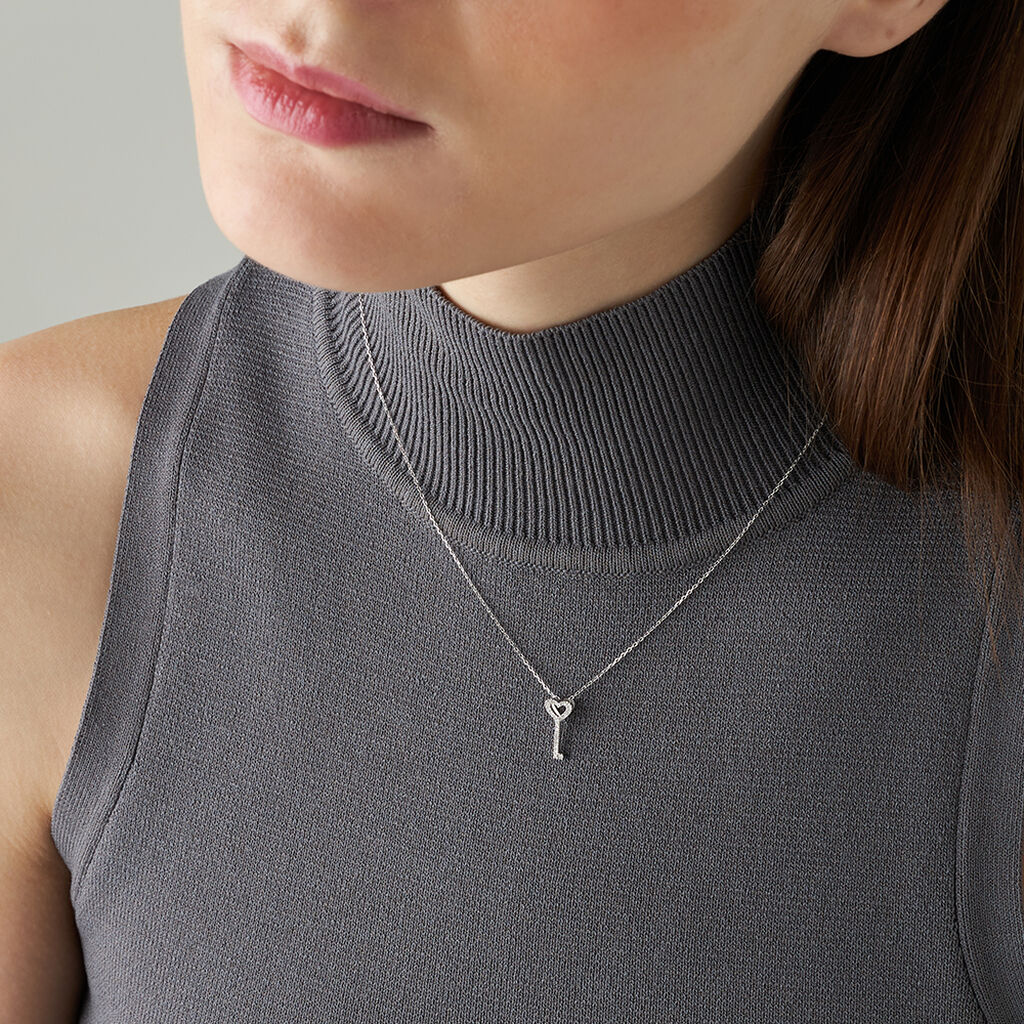 Collana Sophia Oro Bianco Diamante - Collane Donna | Stroili