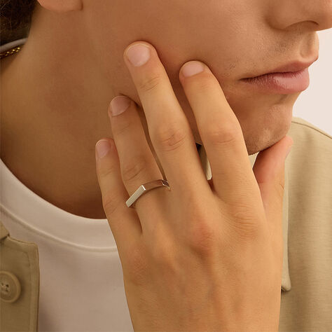 Anello Fedina L'homme Or Oro Bianco - Fedine Uomo | Stroili