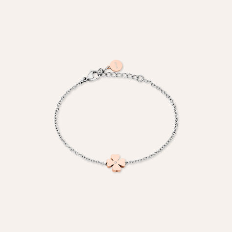 Bracciale Lady Chic Acciaio Bicolore Bianco / Rosa Cristallo - Bracciali Donna | Stroili