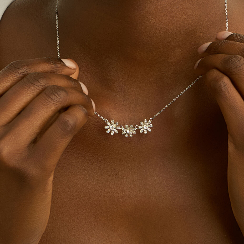 Collana Silver Moments Argento Rodiato Cubic Zirconia