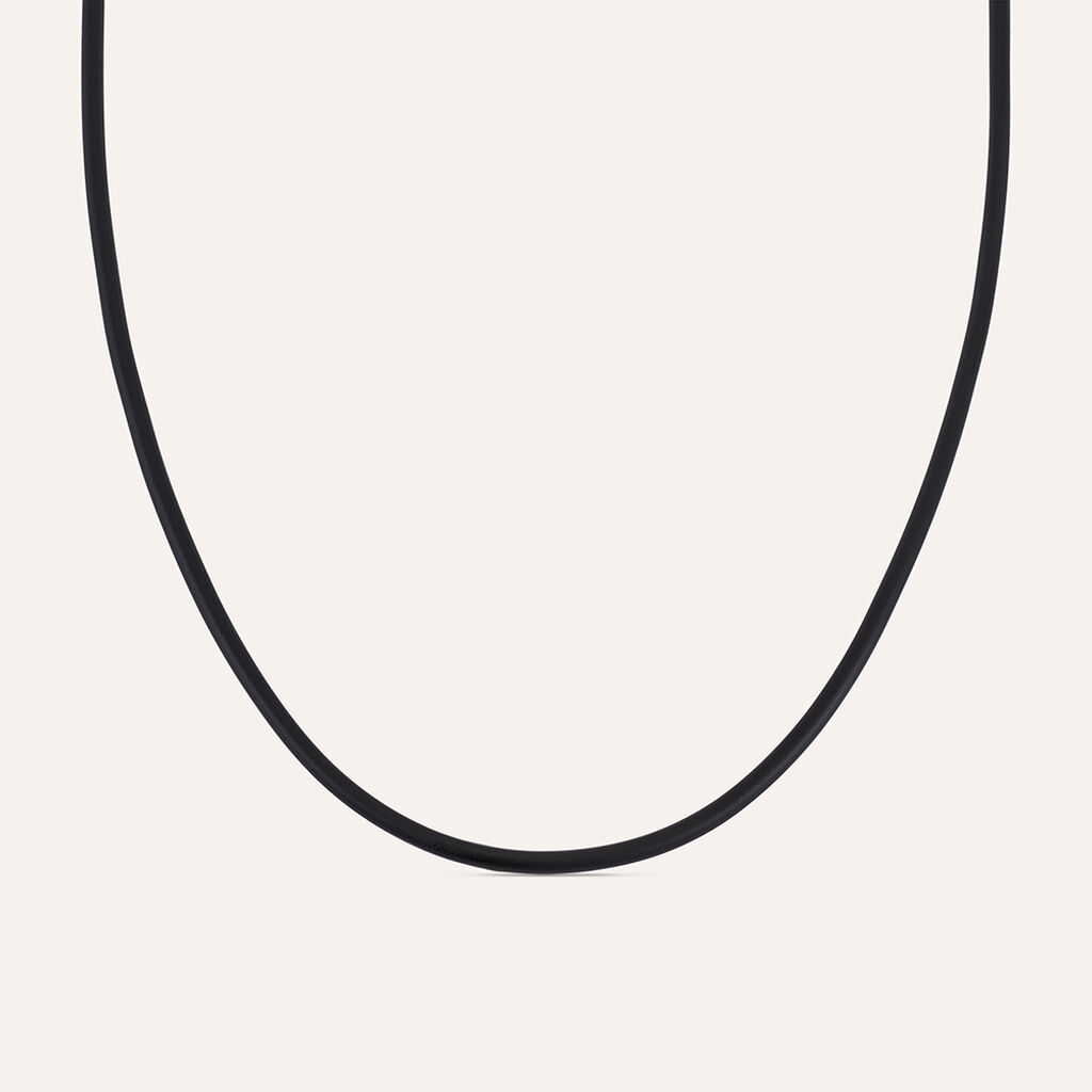 Collana Gentleman Argento Rodiato