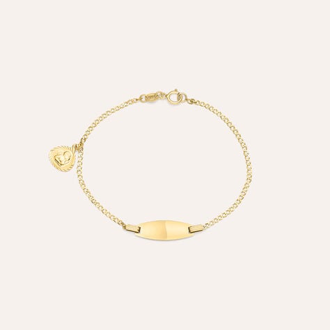 Bracciale Con Targhetta Holy Oro Giallo - Bracciali con Incisione Bambino | Stroili