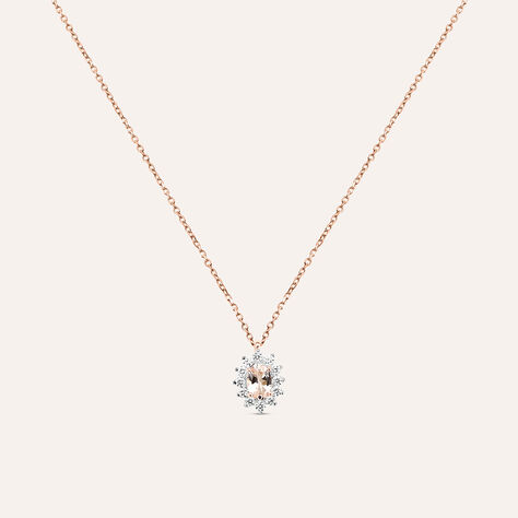 Collana Jasmine Oro Rosa Morganite Diamante - Collane Donna | Stroili