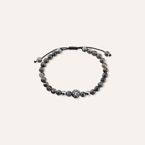 Bracciale Man Code Acciaio Bicolore Bianco / Nero Snowflake - Bracciali Uomo | Stroili