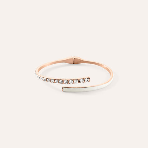 Bangle Lady Sweet Acciaio Rosa Cristallo - Bracciali Rigidi Donna | Stroili