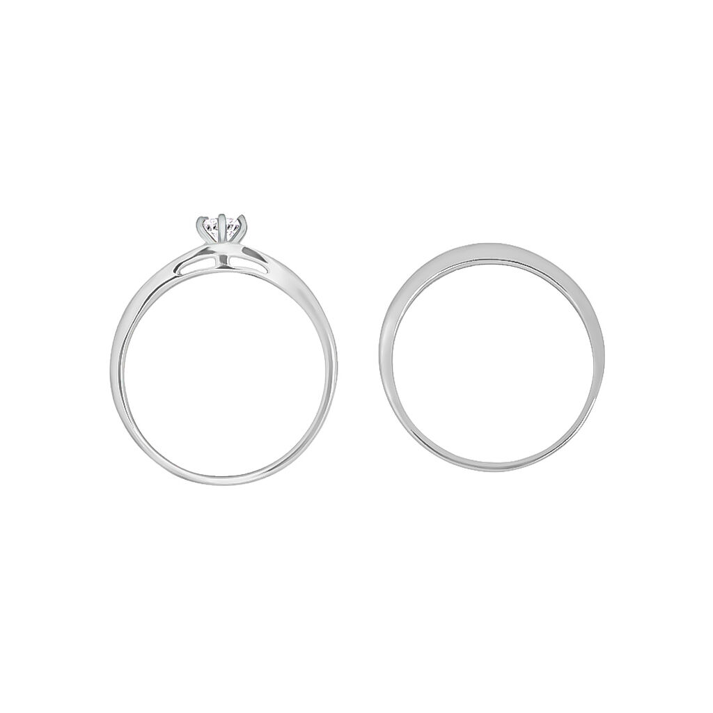 Anello Solitario Silver Elegance Argento Rodiato Cubic Zirconia - Anelli con Pietre Donna | Stroili