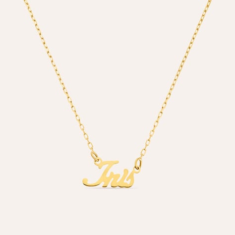 Collana Iris Gold Names Oro Giallo - Collane Unisex | Stroili
