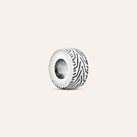Bead Essential Code Acciaio Bicolore Bianco / Nero - Beads Uomo | Stroili