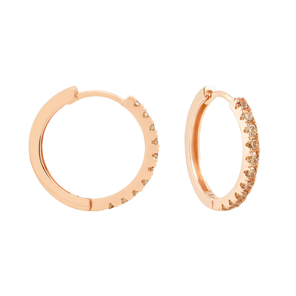 Orecchini A Cerchio Silver Rainbow Argento Rosa Cubic Zirconia - Orecchini a Cerchio Donna | Stroili
