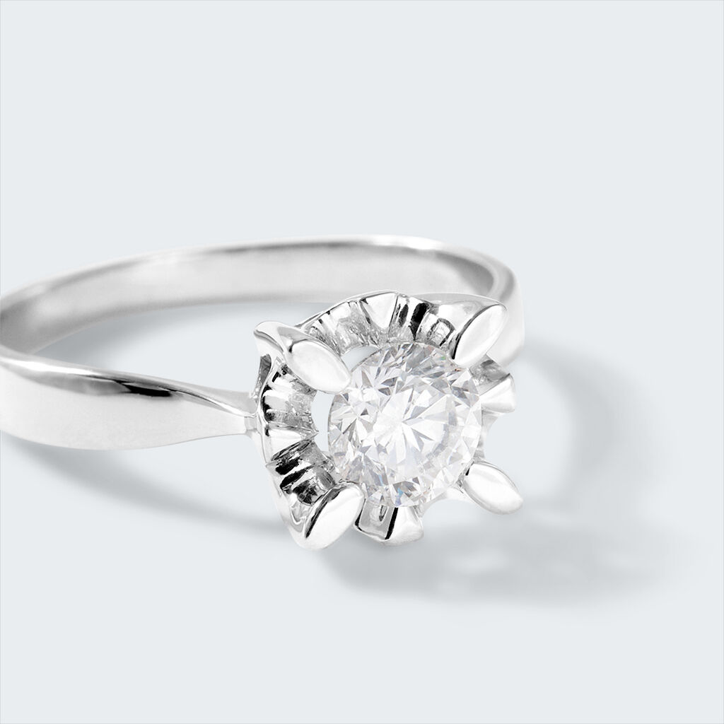 Anello Solitario Diamazing Oro Bianco Diamante - Anelli con Pietre Donna | Stroili