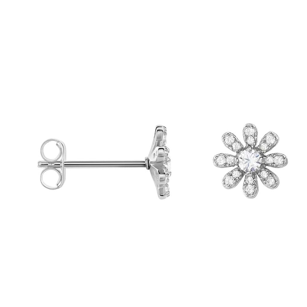 Orecchini Lobo Silver Moments Argento Rodiato Cubic Zirconia - Orecchini a Lobo Donna | Stroili