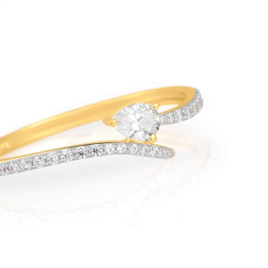 Anello Solitario Claire Oro Giallo Cubic Zirconia - Anelli con Pietre Donna | Stroili