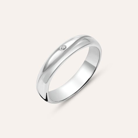 Anello Fedina Silver Collection Argento Rodiato Cubic Zirconia - Anelli con Pietre Unisex | Stroili