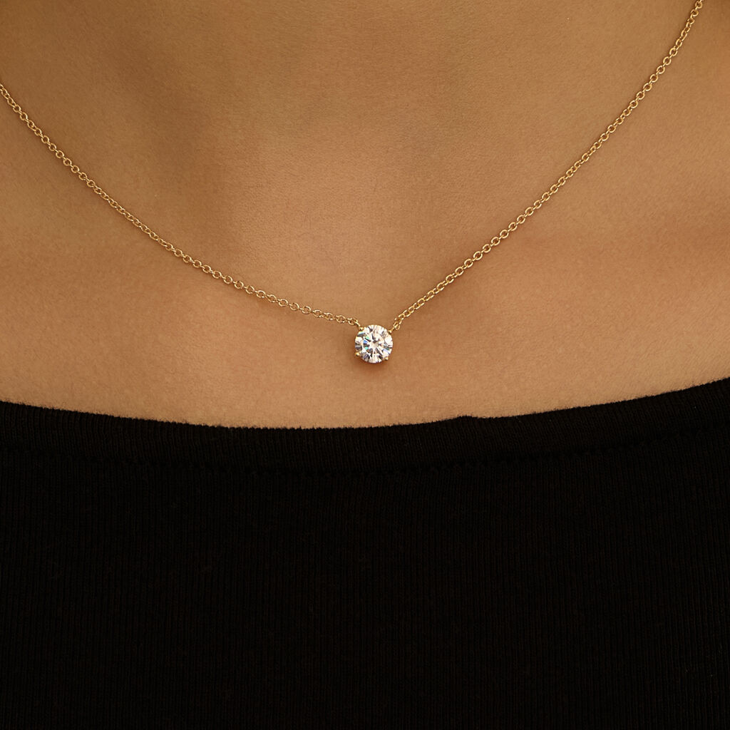 Collana Punto Luce Golden Dream Placcato Oro Giallo Cubic Zirconia