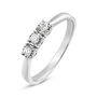 Anello Trilogy Diamotion Oro Bianco Diamante