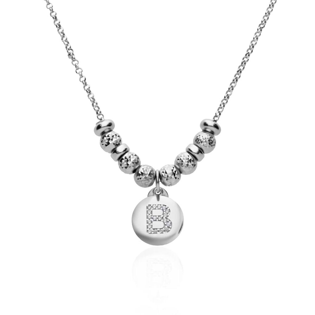 Pendente Love Beats Argento Rodiato Cubic Zirconia