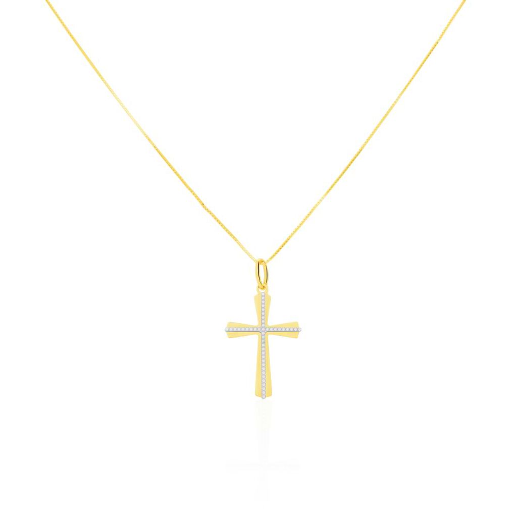 Pendente Holy Oro Bicolore - Ciondoli con Incisione Unisex | Stroili