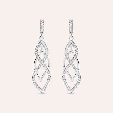 Orecchini Pendenti Silver Shine Argento Rodiato Cubic Zirconia - Orecchini Pendenti Donna | Stroili