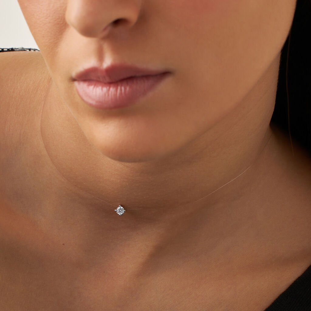 Collana Punto Luce Silver Elegance Argento Rodiato Cubic Zirconia