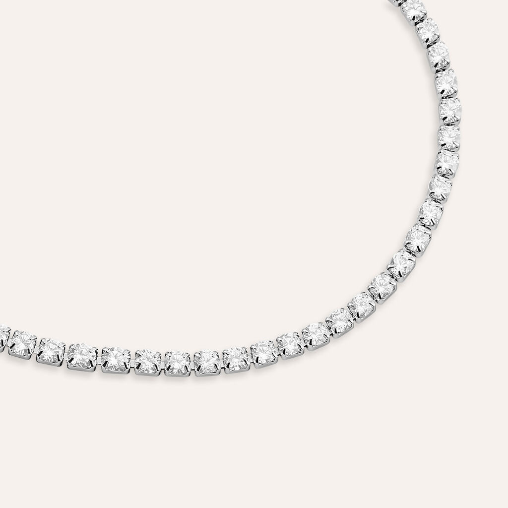 Bracciale Tennis Aura Acciaio Cubic Zirconia
