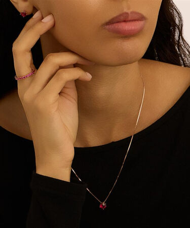 Anello Eternity Silver Rainbow Argento Rosa Cubic Zirconia