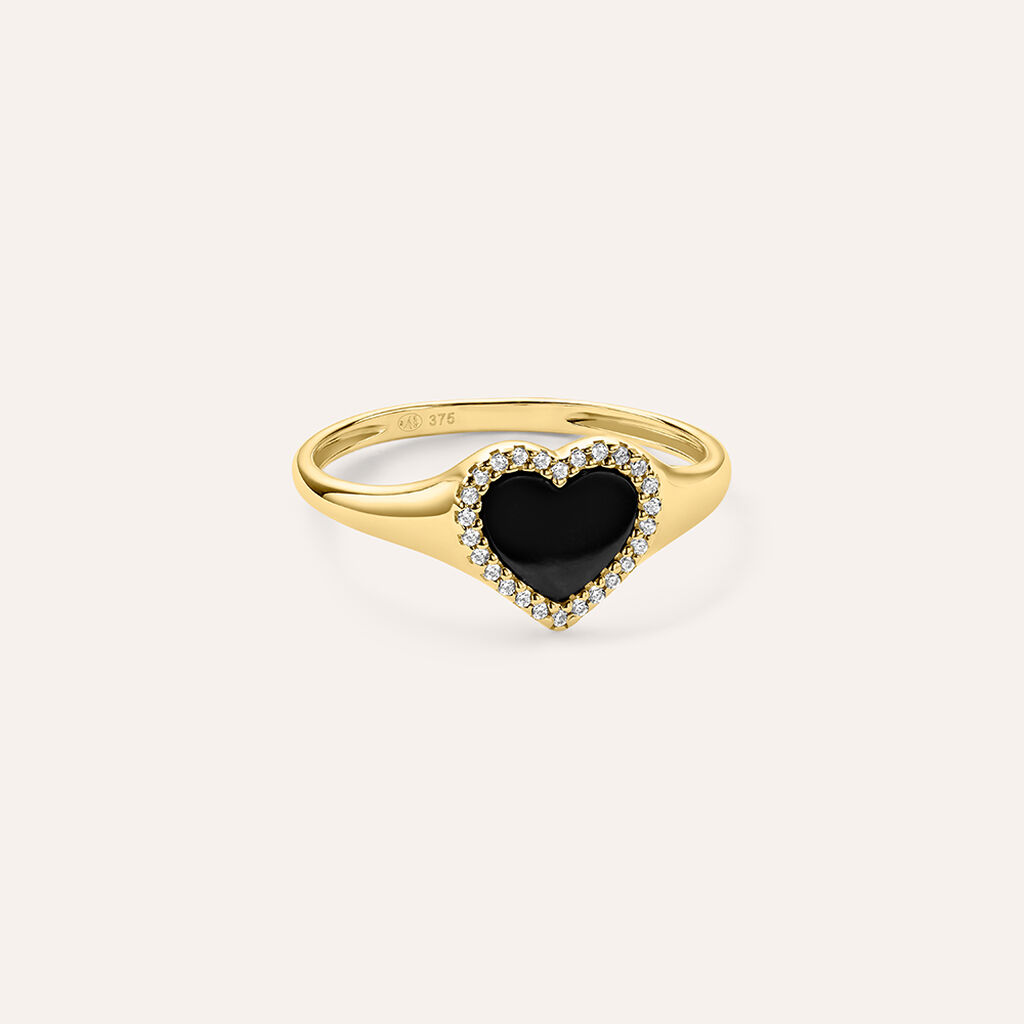 Anello Chevalier Beverly Oro Giallo Onice Cubic Zirconia - Anelli Chevalier Donna | Stroili
