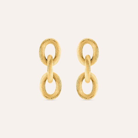 Orecchini Pendenti Radiance Acciaio Dorato - Orecchini Pendenti Donna | Stroili