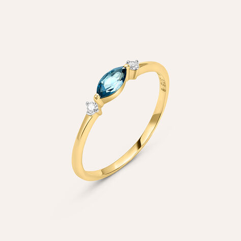 Anello Solitario Amélie Oro Giallo Topazio Cubic Zirconia - Anelli con Pietre Donna | Stroili