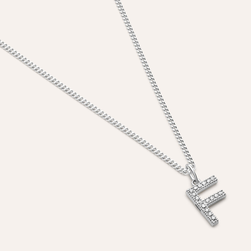 Pendente Poème Oro Bianco Cubic Zirconia - Ciondoli Donna | Stroili
