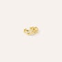 Ear Cuff Silver Glow Argento Dorato Cubic Zirconia