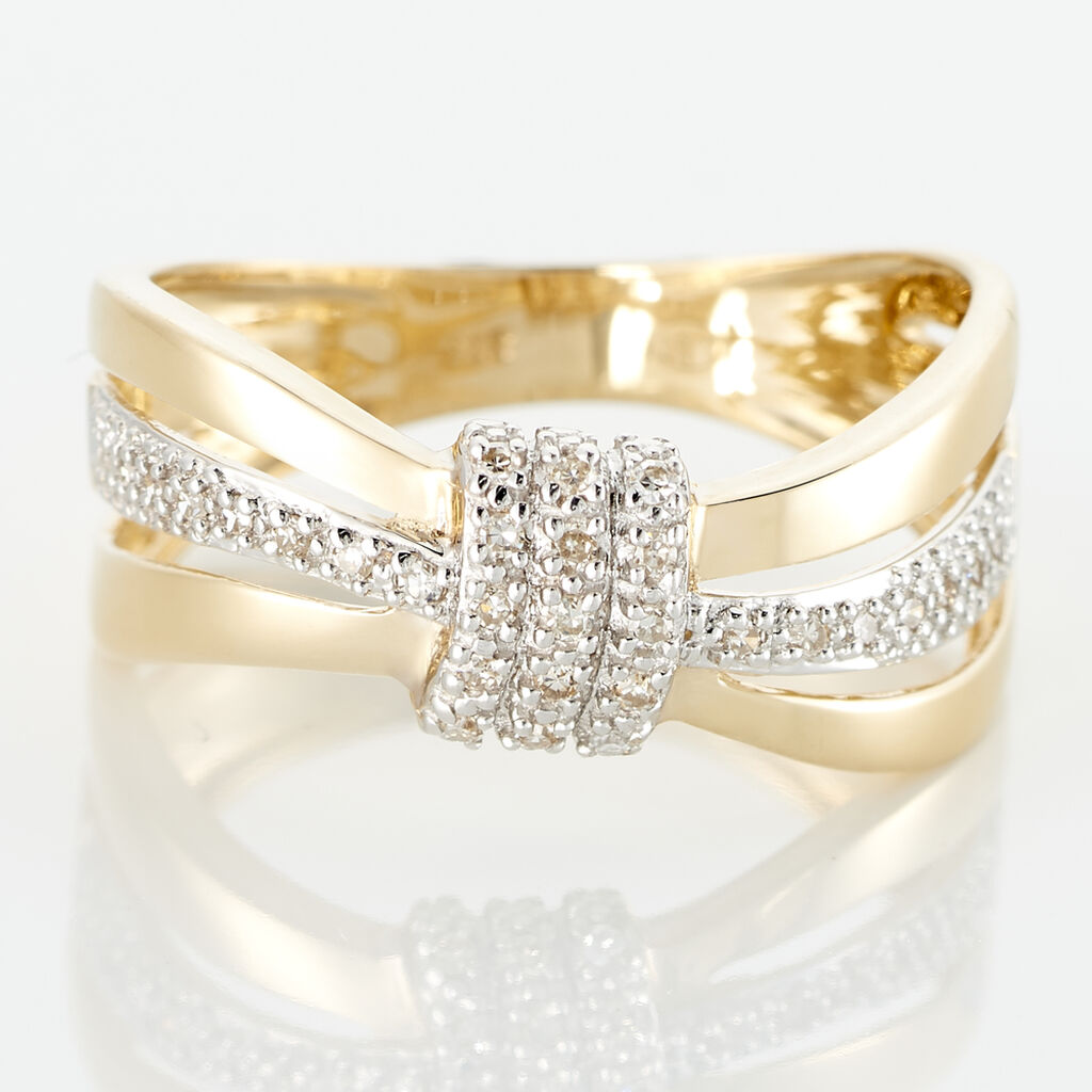 Anello Fascia Sophia Oro Giallo Diamante - Anelli con Pietre Donna | Stroili