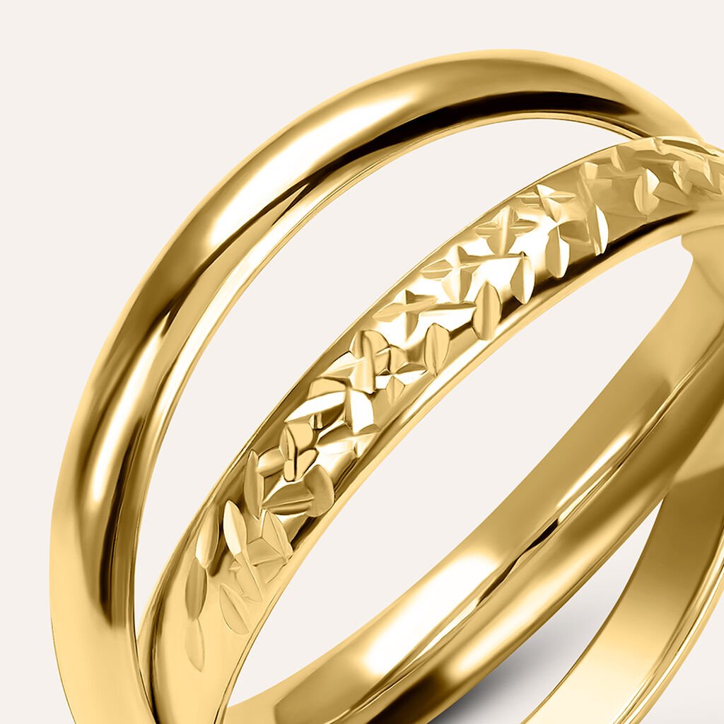 Anello Fascia Golden Lover Oro Giallo - Anelli 18 Carati Donna | Stroili