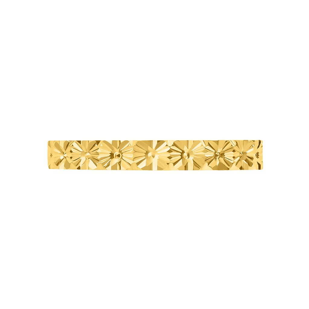 Fede Classica Diamantata 2.5 mm Oro Giallo