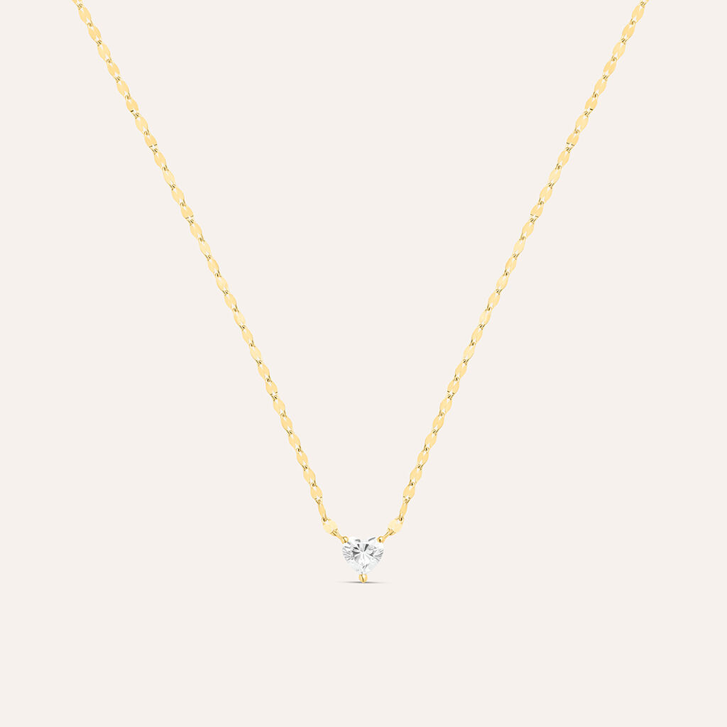 Collana Punto Luce Claire Oro Giallo Cubic Zirconia