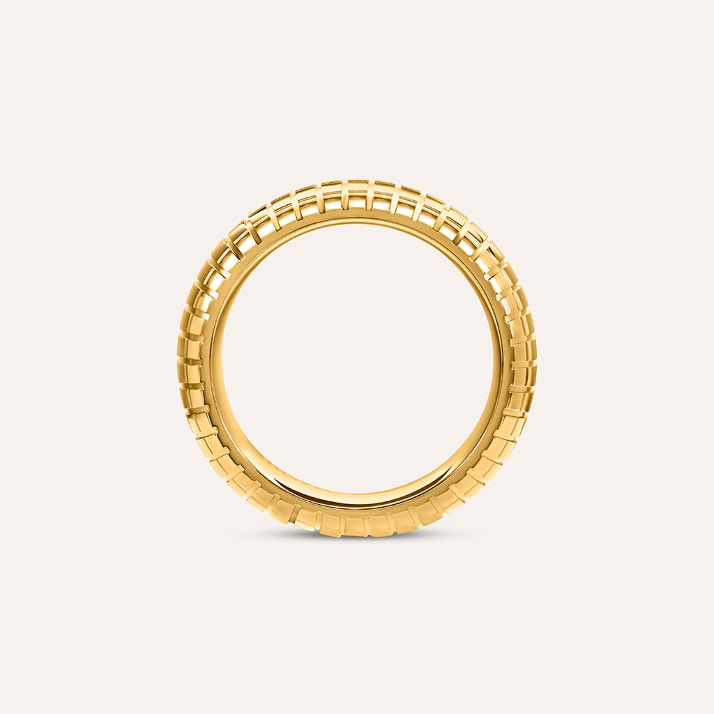 Anello Fascia Lady Code Acciaio Dorato - Anelli Moderni Donna | Stroili