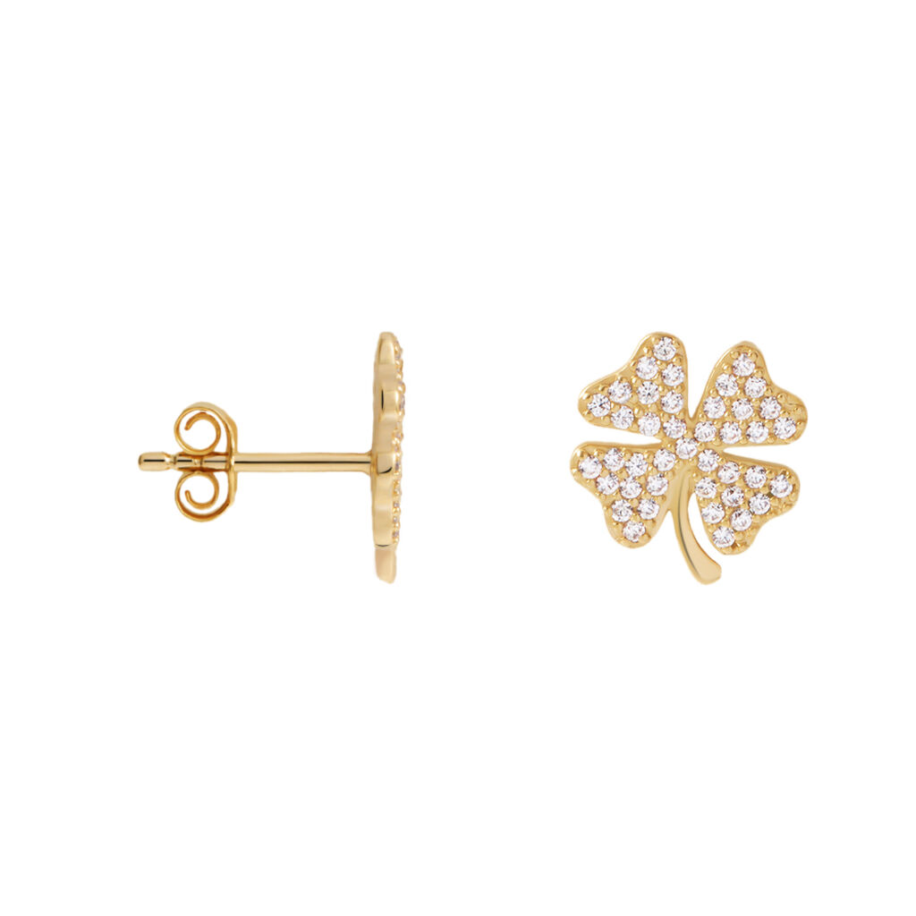 Orecchini Lobo Golden Dream Placcato Oro Giallo Cubic Zirconia - Orecchini a Lobo Donna | Stroili